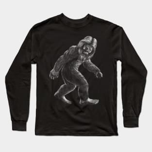 Funny Bigfoot Realistic Long Sleeve T-Shirt